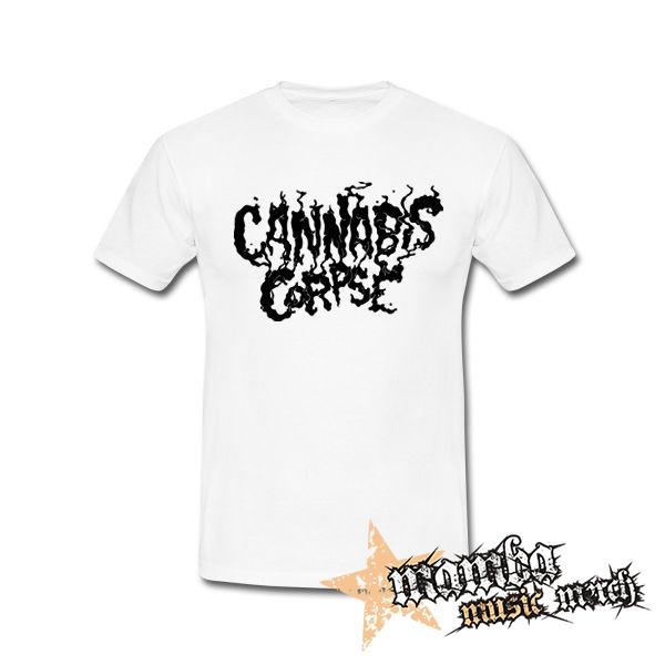 CANNABIS CORPSE - Logo - biele pánske tričko