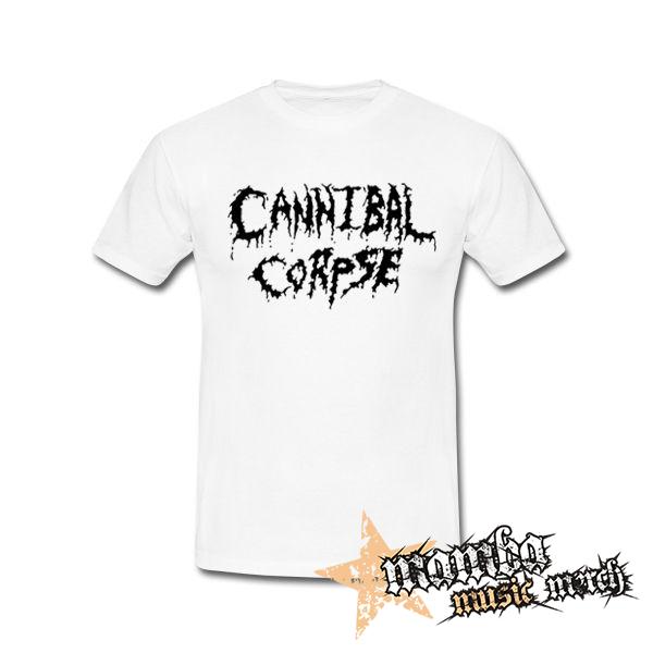 CANNIBAL CORPSE - Old School Logo White - biele pánske tričko