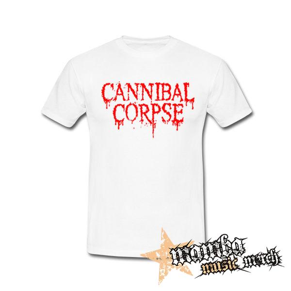 CANNIBAL CORPSE - Red Logo - biele pánske tričko