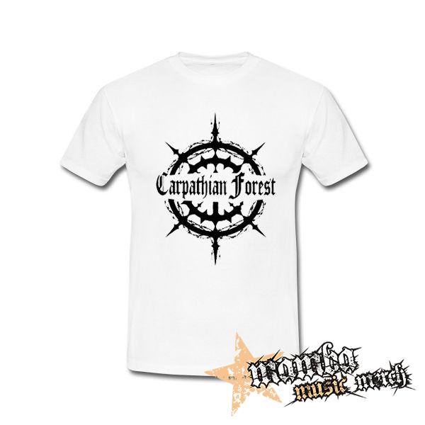 CARPATHIAN FOREST - Black Logo - biele pánske tričko