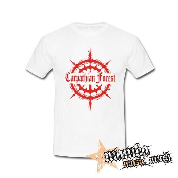 CARPATHIAN FOREST - Red Logo - biele pánske tričko