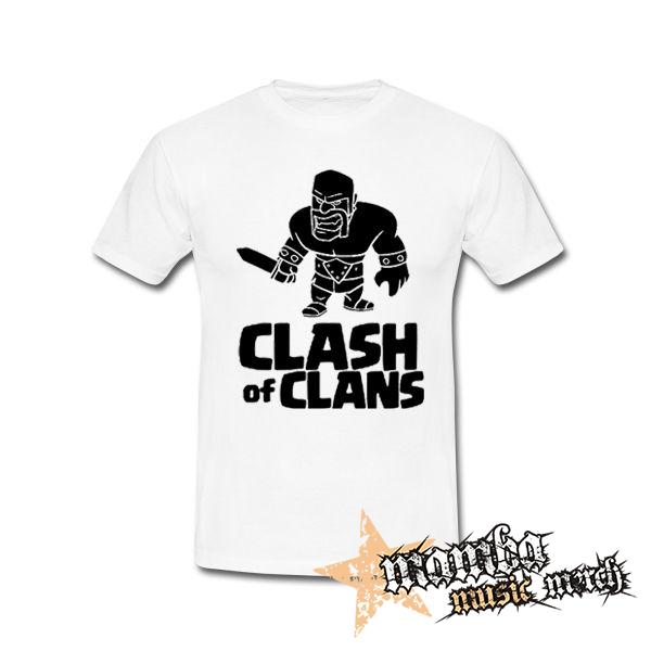 CLASH OF CLANS - Barbarian Logo - biele pánske tričko