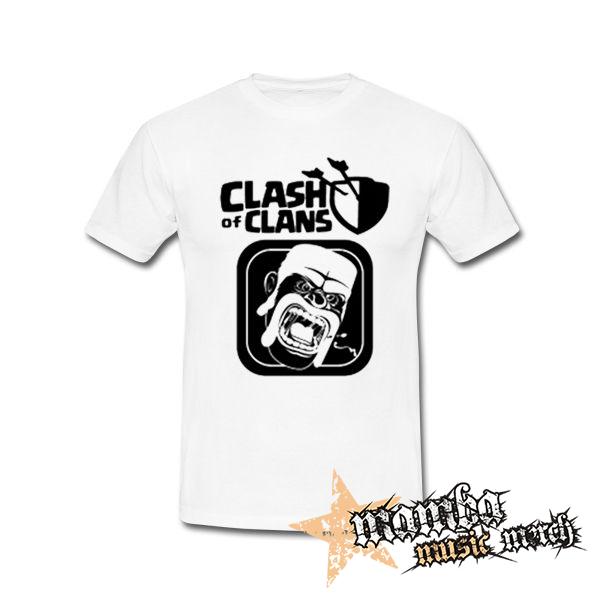 CLASH OF CLANS - Hungry Barbarian - biele pánske tričko