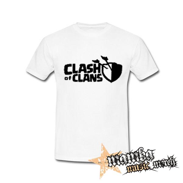 CLASH OF CLANS - Logo - biele pánske tričko