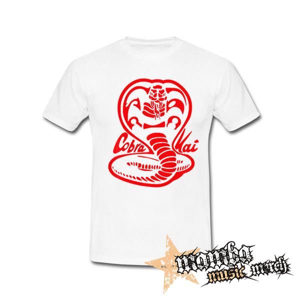 COBRA KAI - Red Cobra Logo - biele pánske tričko