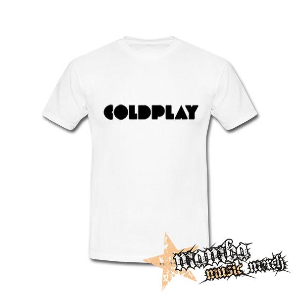 COLDPLAY - Logo - biele pánske tričko
