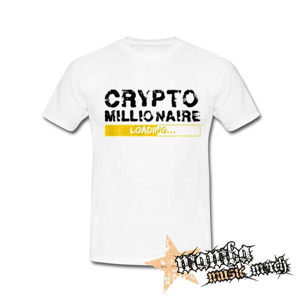 CRYPTOMILIONAIRE - Loading - biele pánske tričko