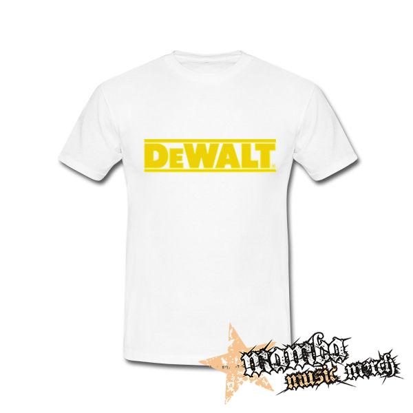 DEWALT - Yellow Logo - biele pánske tričko