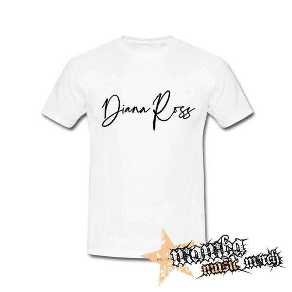DIANA ROSS - Logo - biele pánske tričko