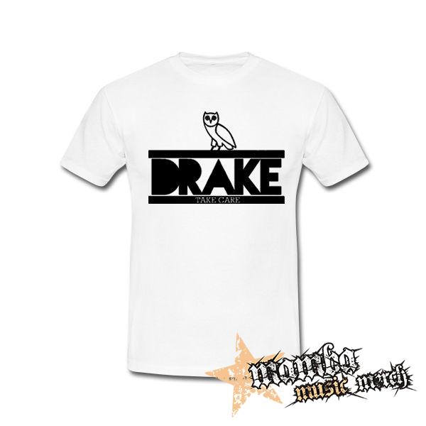 DRAKE - Take Care - biele pánske tričko
