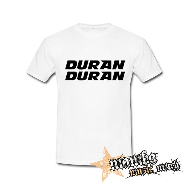 DURAN DURAN - Black Logo - biele pánske tričko