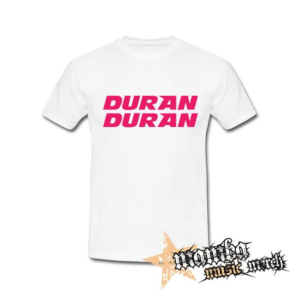 DURAN DURAN - Pink Logo - biele pánske tričko