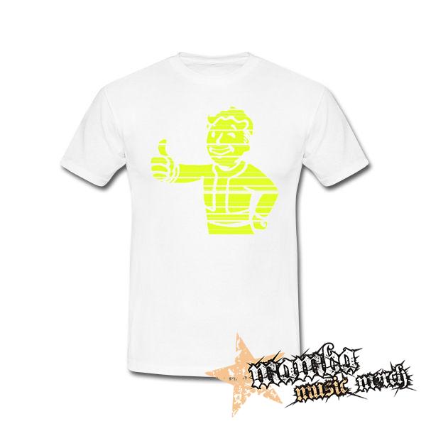 FALLOUT - Vault Boy Green Vintage - biele pánske tričko