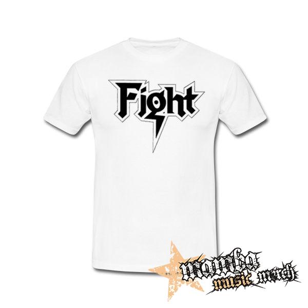 FIGHT - Logo Metal Band Rob Halford - biele pánske tričko