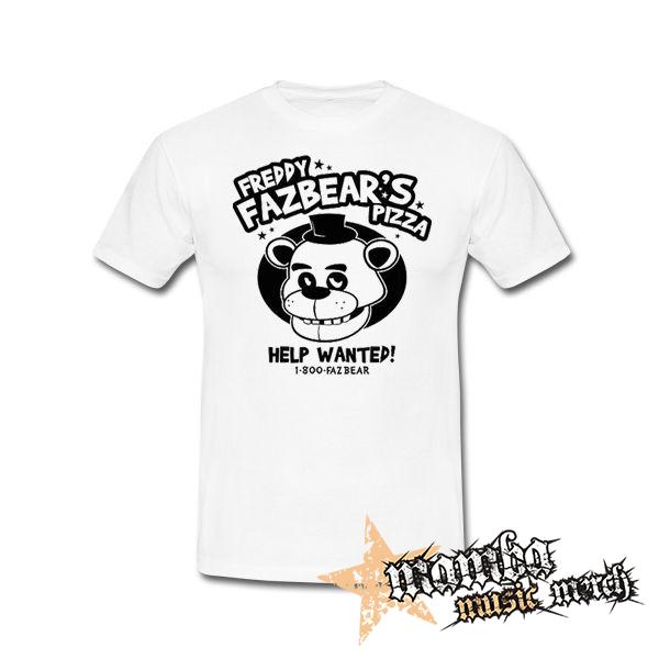 FIVE NIGHTS AT FREDDY´S - Freddy Fazbear´s Pizza  Motive 2 - biele pánske tričko