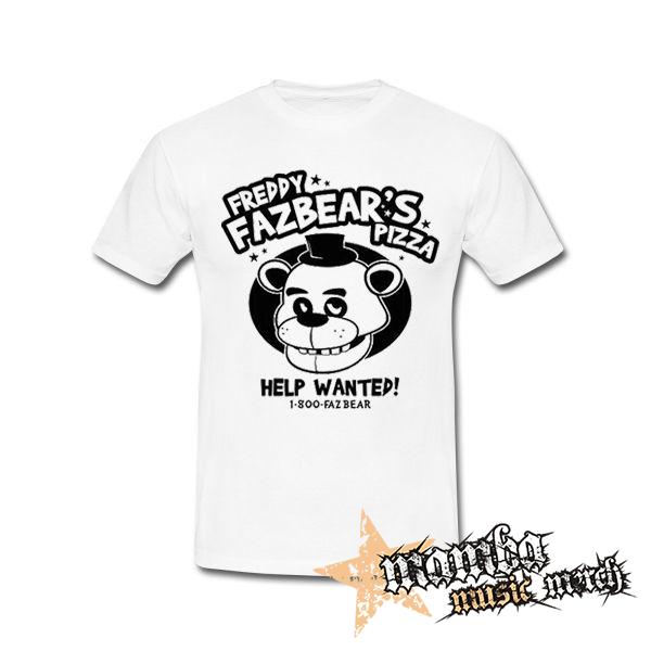 FIVE NIGHTS AT FREDDY´S - Freddy Fazbear´s Pizza - biele pánske tričko