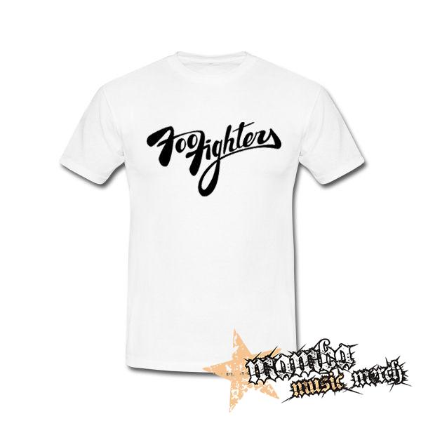 FOO FIGHTERS - Logo Name - biele pánske tričko