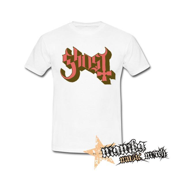 GHOST - Logo Motive 2 - biele pánske tričko