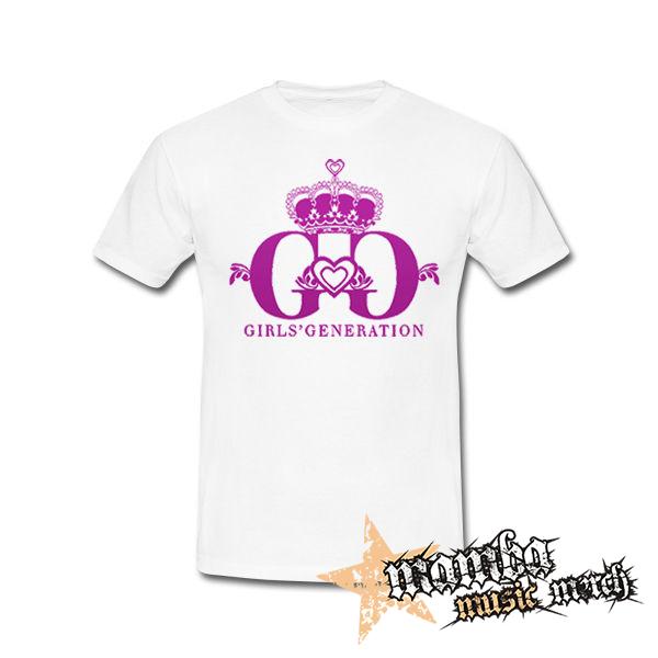 GIRLS´ GENERATION - Pink Logo - biele pánske tričko