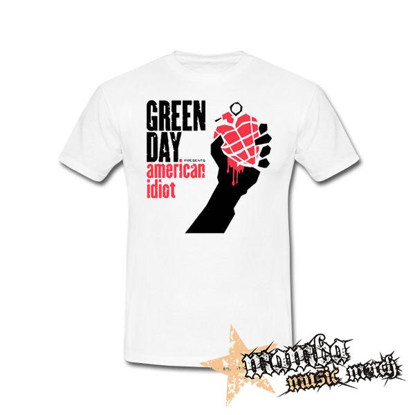 GREEN DAY - American Idiot - biele pánske tričko