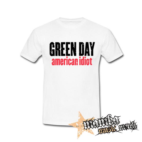 GREEN DAY - American Idiot Slogan - biele pánske tričko