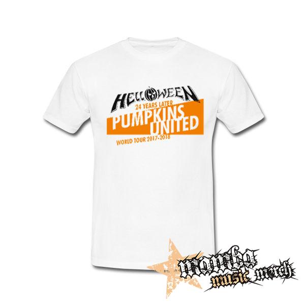 HELLOWEEN - Pumpkins United World Tour 2017-2018 - biele pánske tričko