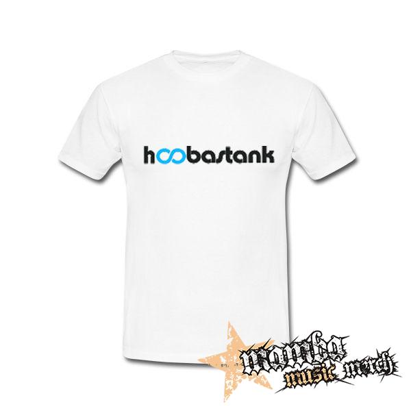 HOOBASTANK - Logo Blue - biele pánske tričko