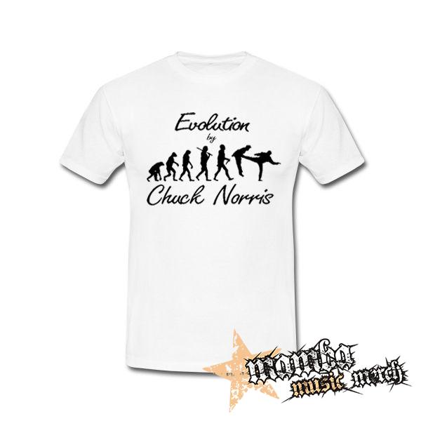 CHUCK NORRIS - Evolution By Chuck Norris - biele pánske tričko