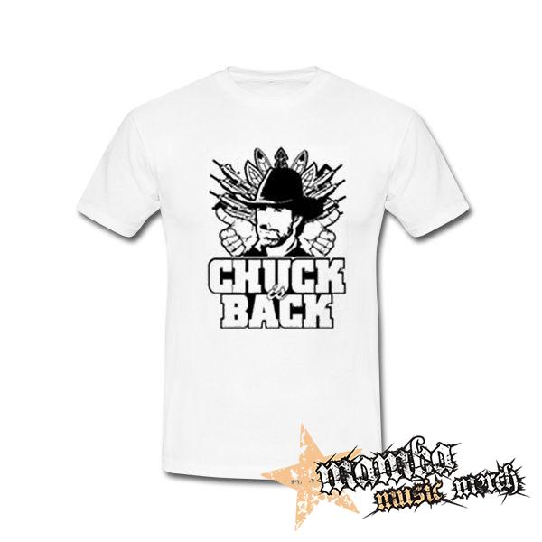 CHUCK NORRIS - Chuck Is Back - biele pánske tričko