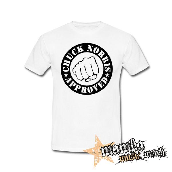 CHUCK NORRIS - Chuck Norris Approved - biele pánske tričko