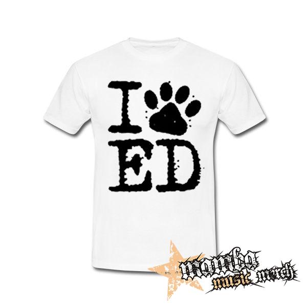 I LOVE ED SHEERAN - biele pánske tričko