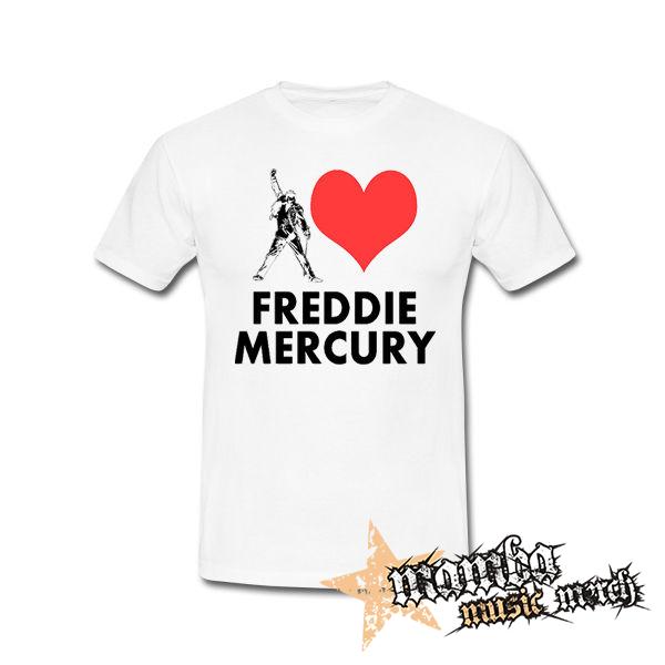 I LOVE FREDDIE MERCURY - biele pánske tričko