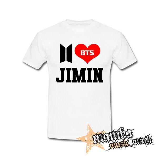I LOVE JIMIN - Bangtan Boys - biele pánske tričko
