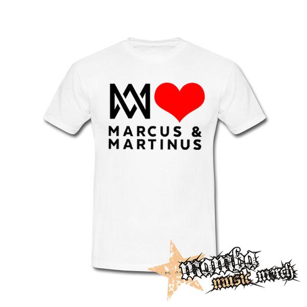 I LOVE MARCUS & MARTINUS - Motive 1 - biele pánske tričko
