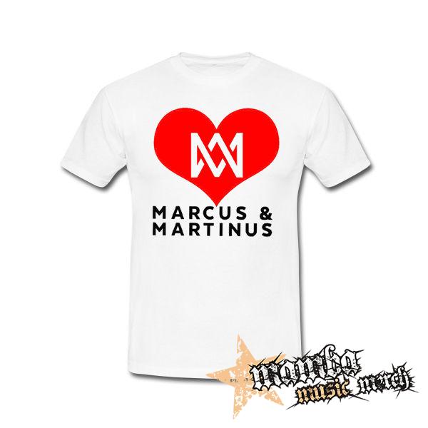 I LOVE MARCUS & MARTINUS - Motive 2 - biele pánske tričko