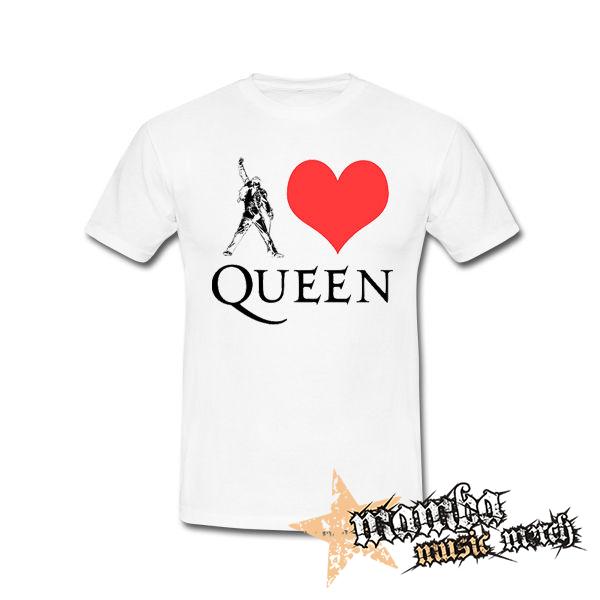 I LOVE QUEEN - biele pánske tričko