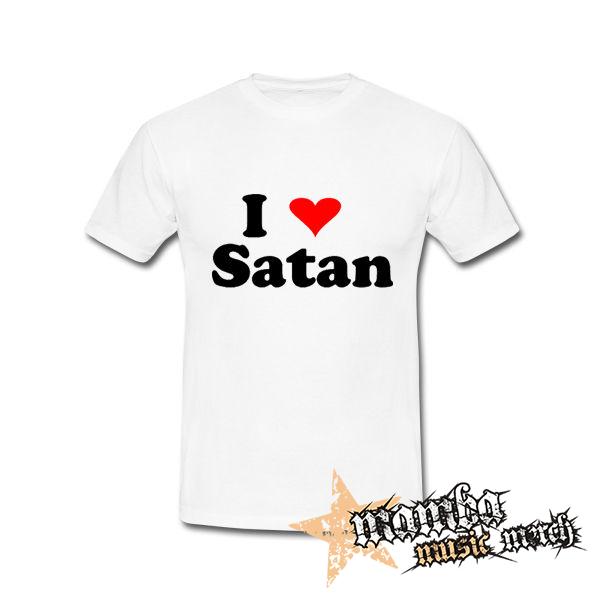 I LOVE SATAN - biele pánske tričko