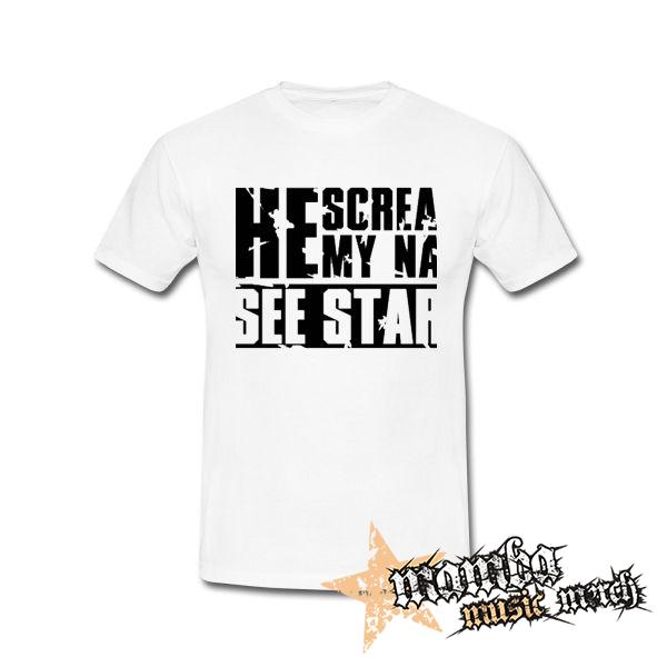 I SEE STARS - She Screams My Name Motive 2 - biele pánske tričko