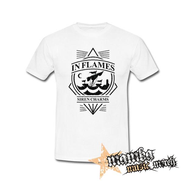 IN FLAMES - Siren Charms - biele pánske tričko