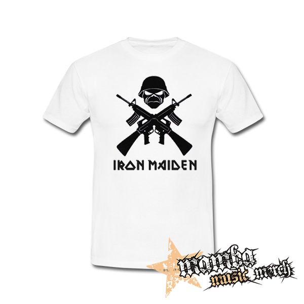 IRON MAIDEN - A Matter Of Life And Death Logo - biele pánske tričko