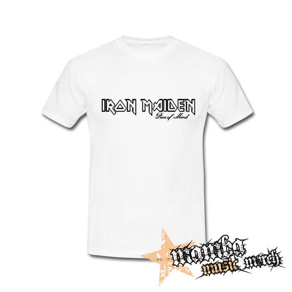 IRON MAIDEN - Piece Of Mind Logo - biele pánske tričko