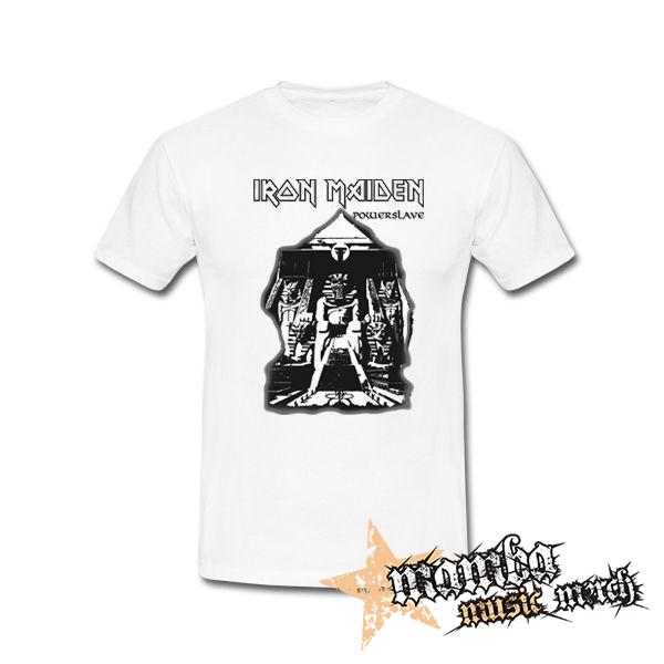IRON MAIDEN - Powerslave - biele pánske tričko
