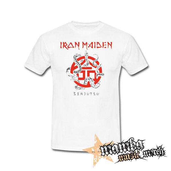 IRON MAIDEN - Senjutsu Snake - biele pánske tričko