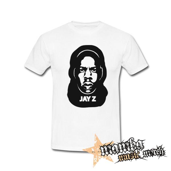 JAY Z -  Logo & Portrait - biele pánske tričko