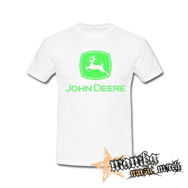 JOHN DEERE - Logo Green - biele pánske tričko