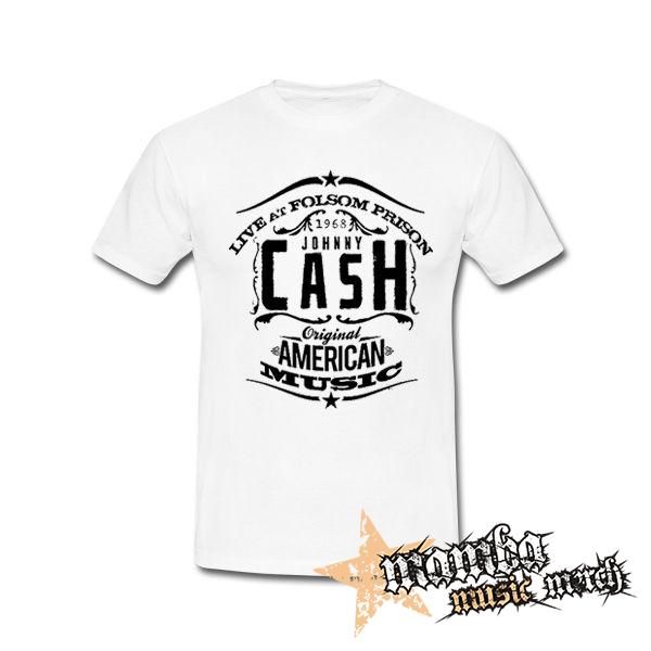 JOHNNY CASH - Original American Music - biele pánske tričko