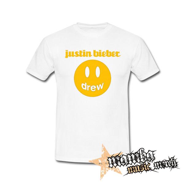 JUSTIN BIEBER - Drew - biele pánske tričko