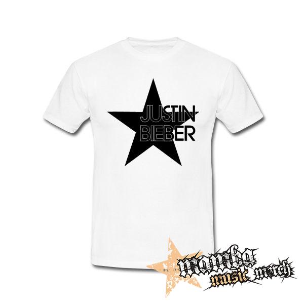 JUSTIN BIEBER - Star - biele pánske tričko