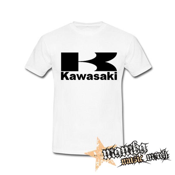 KAWASAKI - Logo Black - biele pánske tričko