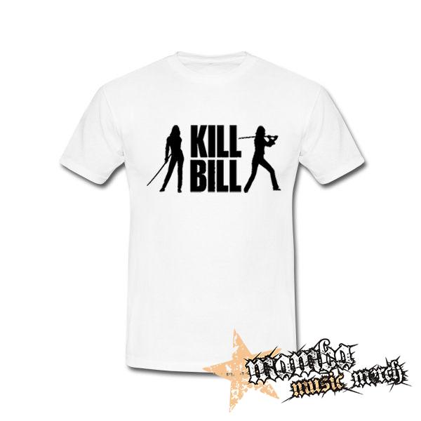 KILL BILL - Silhouette - biele pánske tričko